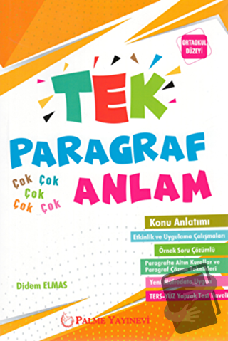 Palme Tek Paragraf Çok Anlam Yaprak Testleri (Ortaokul Düzeyi) - Didem