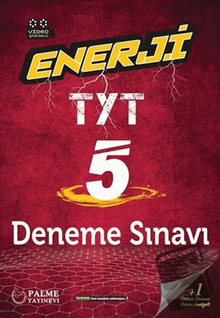 Palme YKS TYT Enerji 5 Deneme Sınavı Video Çözümlü - Kolektif - Palme 