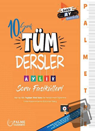 Palmetre 10. Sınıf  Tüm Dersler Aylık Çalışma Fasikülleri - Kolektif -