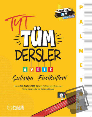 Palmetre TYT Tüm Dersler Aylık Çalışma Fasikülleri - Kolektif - Palme 