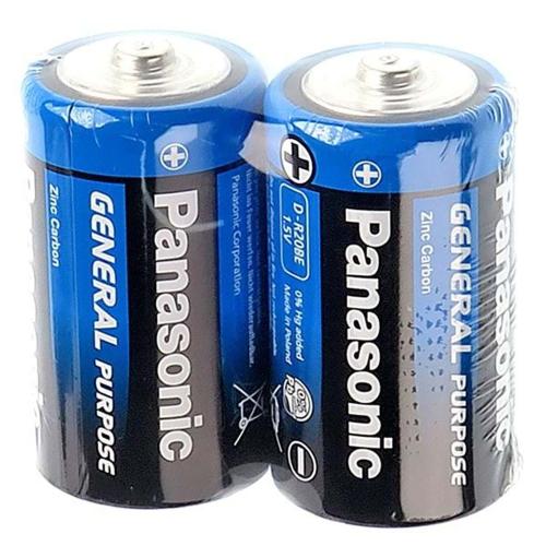 Panasonic Çinko Karbon Büyük Boy Pil (D) R20Be/2Ps - 24'lü Kutu - - Pa