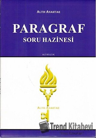 Paragraf Soru Hazinesi Altın Anahtar Yayınları, Ali Selçuk, Altın Anah