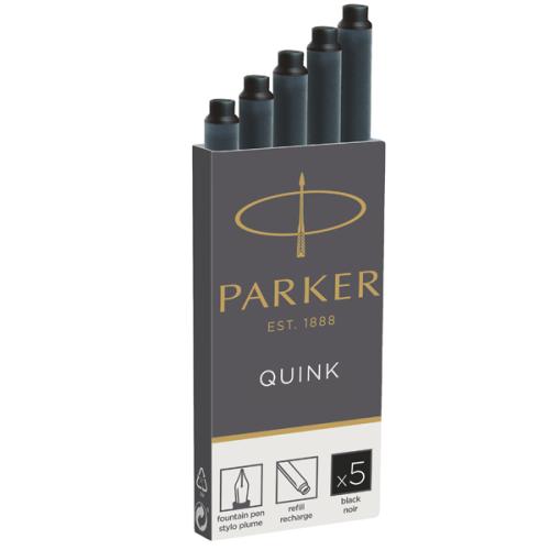 Parker Dolma Kalem Kartuşu Quink Siyah 5 Li 1950382 - 20'li Paket - - 