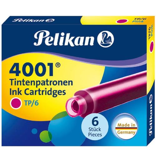 Pelikan Dolma Kalem Kartuşu Küçük Pembe 6 Lı 4001 - - Pelikan - Fiyatı