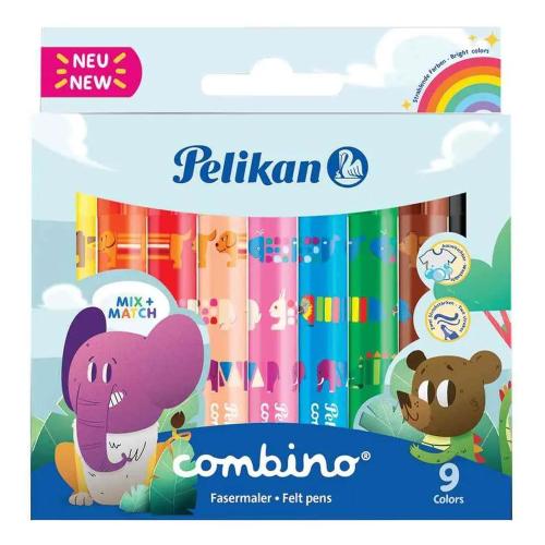 Pelikan Keçeli Kalem Combino Super Jumbo 9 Lu 411 - - Pelikan - Fiyatı