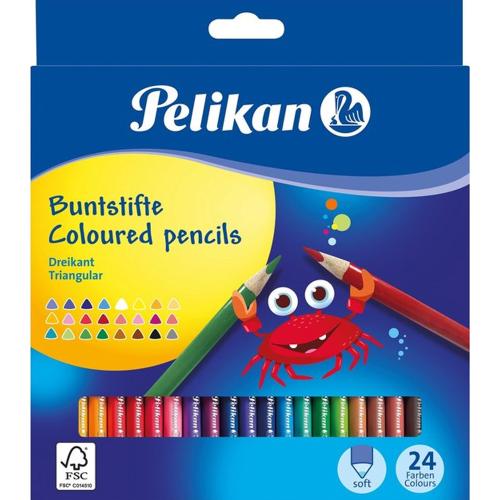 Pelikan Kuru Boya Kalemi Üçgen 24 Lü Kutu - - Pelikan - Fiyatı - Yorum