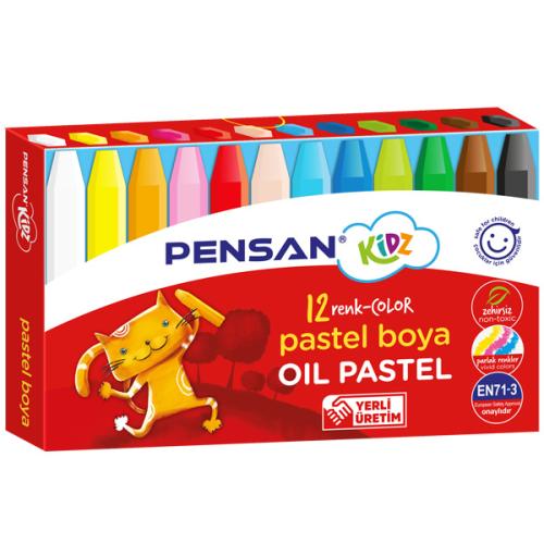 Pensan Pastel Boya Kidz 12 Renk 98060 - - Pensan - Fiyatı - Yorumları 