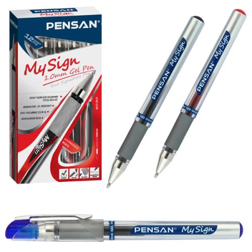 Pensan Roller Kalem My-Sign Jel Bilye Uçlu İmza Kalemi 1.0 Mm Siyah 60