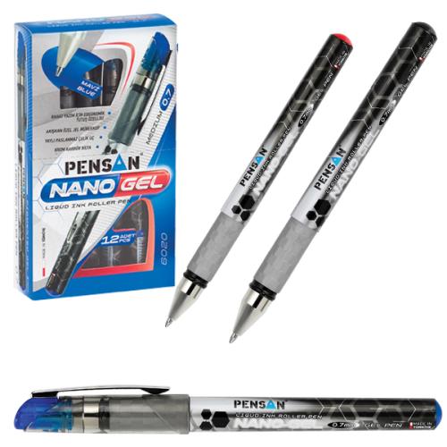 Pensan Roller Kalem Nano Jel 0.7 Mm Mavi - 12'li Paket - - Pensan - Fi