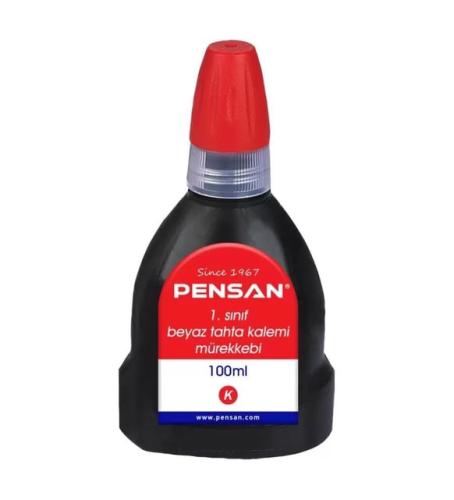 Pensan Tahta Kalemi Mürekkebi Kırmızı 100 Ml 4009 - - Pensan - Fiyatı 