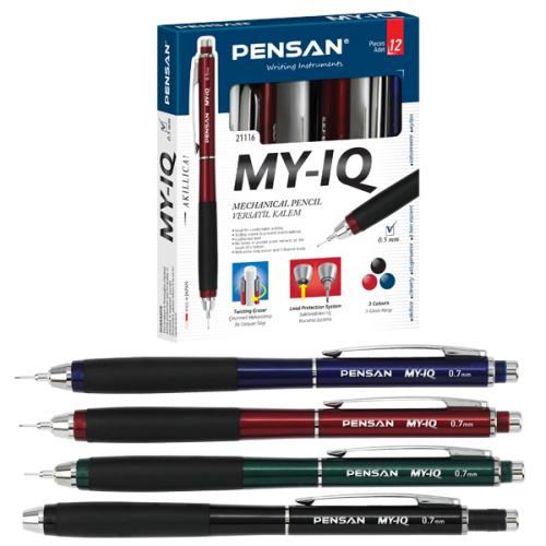 Pensan Versatil Kalem My Iq 0.7 Mm 21116 - 12'li Paket - - Pensan - Fi