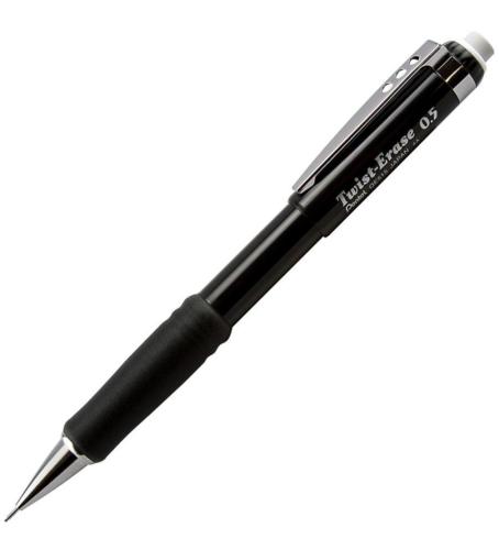 Pentel Versatil Kalem Metal Klipsli Büyük Boy Silgili Q-Erase 0.5 Mm S