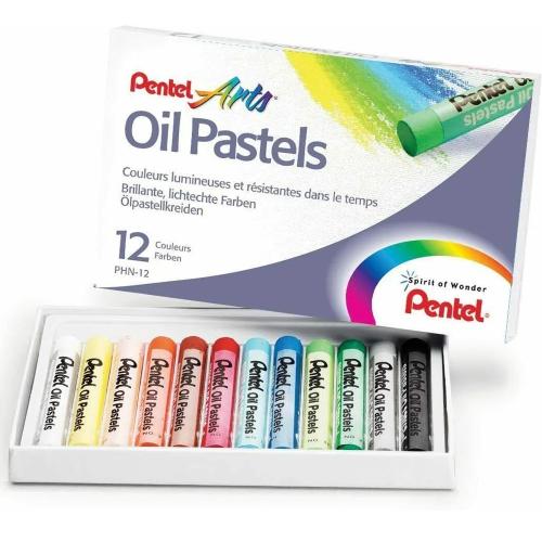 Pentel Yağlı Pastel 12 Renk Phn12 - - Pentel - Fiyatı - Yorumları - Sa