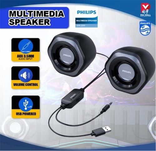 Philips Spa2209 2.0 Usb- 3.5Mm Jack Hoparlör Ses Kontrol Tuşu - - Phıl