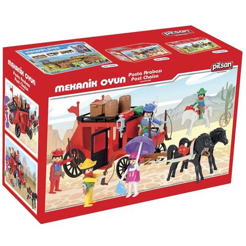 Pilsan Oyuncak Mini Mekanik Serisi: 2 Posta Arabası 04002 - - Pilsan -