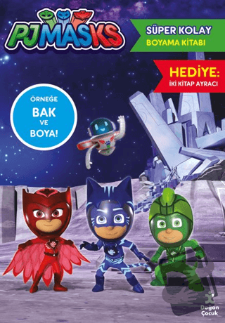 Pjmasks Süper Kolay Boyama Kitabı - Kolektif - Doğan Çocuk - Fiyatı - 