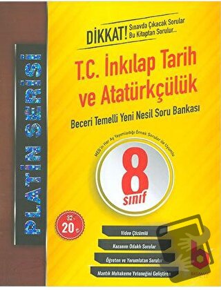 Platin Serisi 8. Sınıf T.C. İnkılap Tarih ve Atatürkçülük Soru Bankası