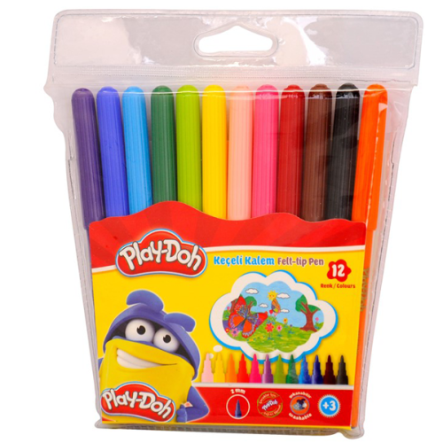 Play-Doh Keçeli Kalem Pvc 2 Mm 12 Renk Play-Ke005 - - Play-Doh - Fiyat