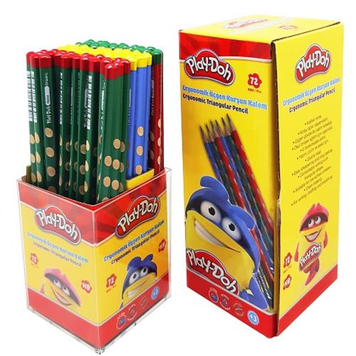 Play-Doh Kurşun Kalem Oluklu Üçgen 72 Li - 72'li Paket - - Play-Doh - 