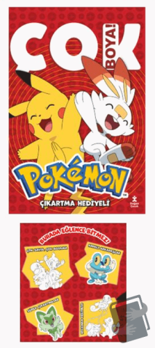 Pokemon Çok Boya - Çıkartmalı Dev Boyama Kitabı - Kolektif - Doğan Çoc