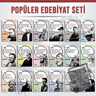 Popüler Edebiyat Seti - 18 Kitap Takım - Albert Camus - Gece Kitaplığı