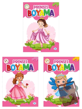 Prenses Boyama Kitabı (3 Kitap) - Kolektif - Dokuz Çocuk - Fiyatı - Yo