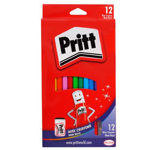 Pritt Mum Pastel Boya Crayon Karton Kutu Silinebilir 12 Renk 1433960 -