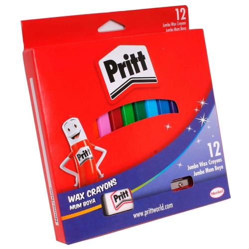 Pritt Pastel Boya Jumbo Silinebilir Üçgen 12 Li 1655739 - - Pritt - Fi