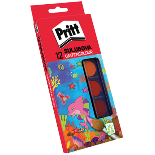 Pritt Sulu Boya Büyük Boy 12 Renk 1047948 - - Pritt - Fiyatı - Yorumla