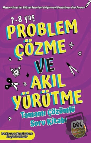 Problem Çözme ve Akıl Yürütme Tamamı Çözümlü soru Kitabı 7-8 Yaş - Kol