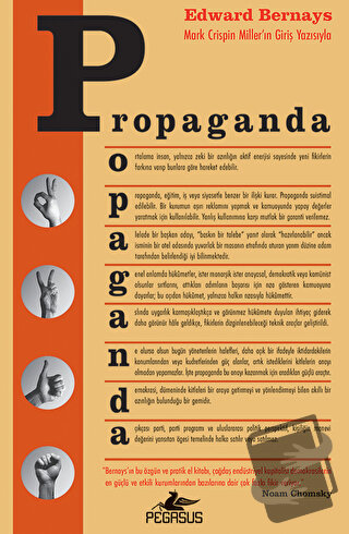 Propaganda - Edward Bernays - Pegasus Yayınları - Fiyatı - Yorumları -