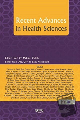 Recent Advances in Health Sciences - Alaettin Koç - Gece Kitaplığı - F