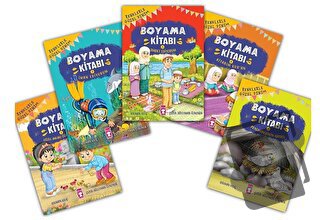 Renklerle Güzel Dinim Boyama Kitabı Set (5 Kitap) - Asuman Kılıç - Tim