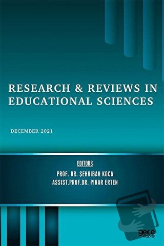 Research and Reviews in Educational Sciences - December 2021 - Şehriba