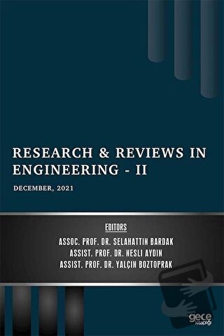 Research and Reviews in Engineering 2 - December 2021 - Selahattin Bar