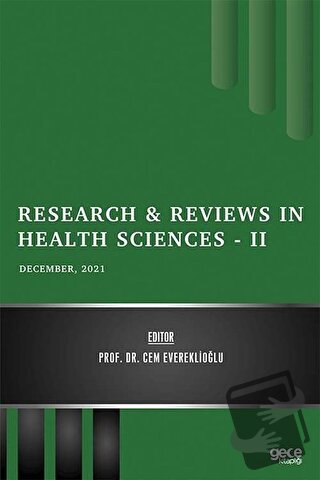 Research and Reviews in Health Sciences 2 - December 2021 - Cem Everek