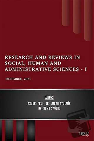 Research and Reviews in Social, Human and Administrative Sciences 1 - 