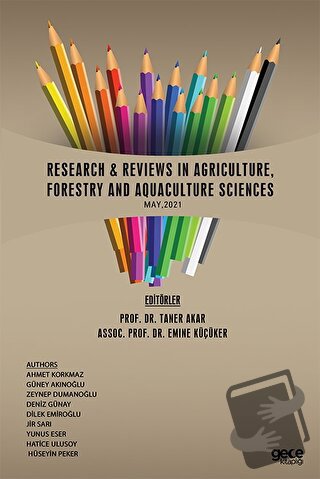 Research Reviews In Agriculture, Forestry and Aquaculture Sciences, Ma