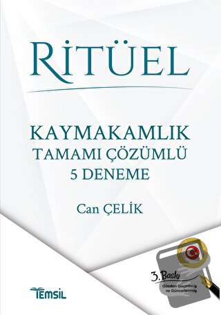 Ritüel Kaymakamlık Tamamı Çözümlü 5 Deneme - Can Çelik - Temsil Kitap 