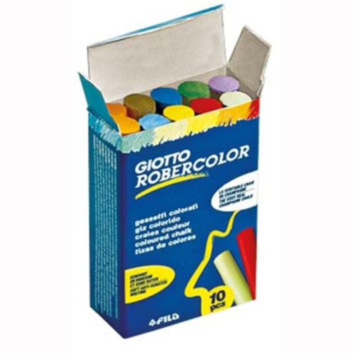 Robercolor Tebeşir Yuvarlak Tozsuz 10 Lu Karışık Renk 5389 00 - 10'lu 