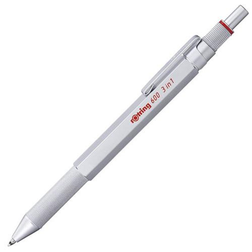 Rotring Multipen Üç Fonksiyonlu Kalem Krom 600 - - Rotring - Fiyatı - 