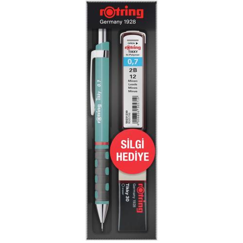 Rotring Okul Seti Tıkky Min Silgi 3 Lü 0.7 Mm Deniz Mavi Ro-Kk07-07-Dn