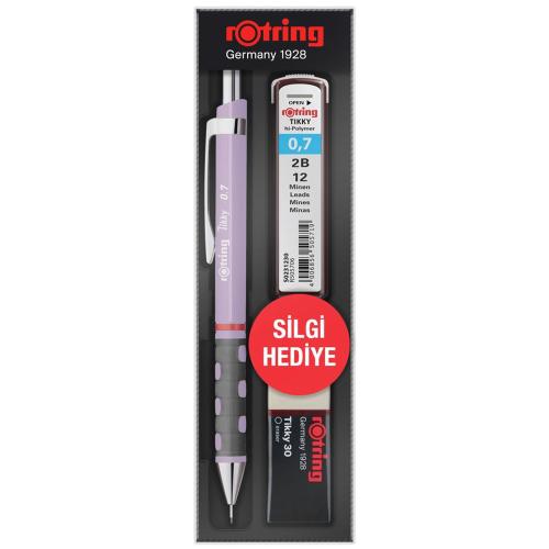 Rotring Okul Seti Tıkky Min Silgi 3 Lü 0.7 Mm Lila Ro-Kk07-07-Lıla - -