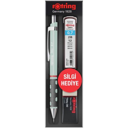 Rotring Okul Seti Tıkky Min Silgi 3 Lü 0.7 Mm Opal Mavi Ro-Kk07-07-Opa