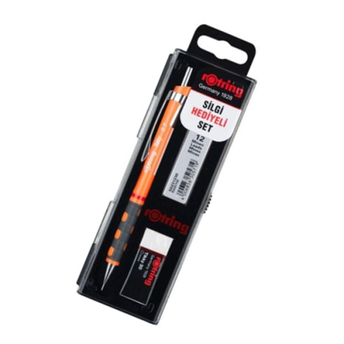 Rotring Okul Seti Versatil+Min Silgi Hediyeli 0.7 Mm Fosforlu Turuncu 