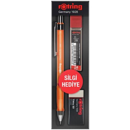 Rotring Okul Seti Visuclick+Min Silgi 0.5 Mm Turuncu Ro-Vk05-Turuncu -