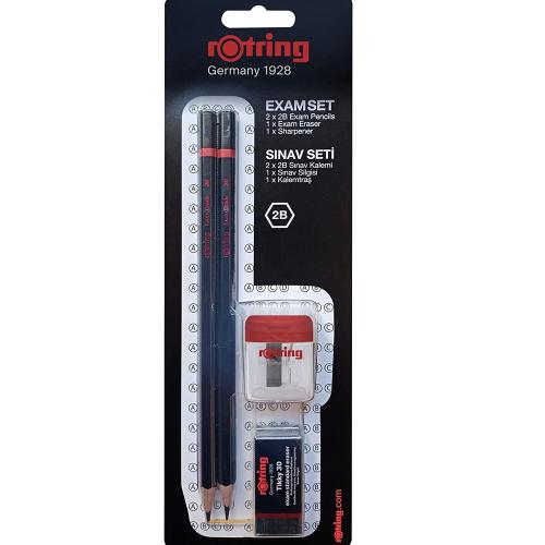 Rotring Sınav Seti 2B+Silgi+Kalemtıraş Bls 2 Li - - Rotring - Fiyatı -