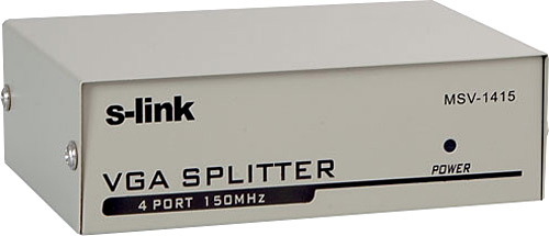 S-Link Msv-1415 1Pc-4 Vga 150Mhz Monitör Çoklayıcı - - S-Link - Fiyatı