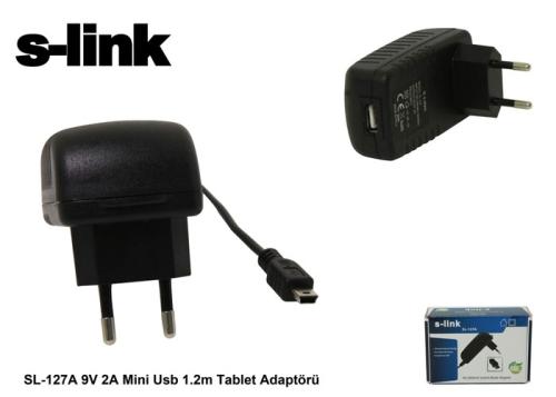 S-Link Sl-127A 9V 2A Mini Usb Tablet Adaptörü - - S-Link - Fiyatı - Yo