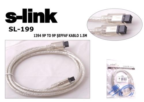 S-Link Sl-199 9Pin To 9Pin 1.5Mt Firewire Kablo - - S-Link - Fiyatı - 